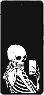 Силиконовый чехол Скелет делает Selfie для Vivo iQOO 12 - 6535u-3433 изображение 