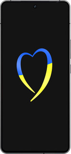 Силиконовый чехол Жёлто-голубое сердце для Vivo iQOO 12 - 885u-3433 изображение 