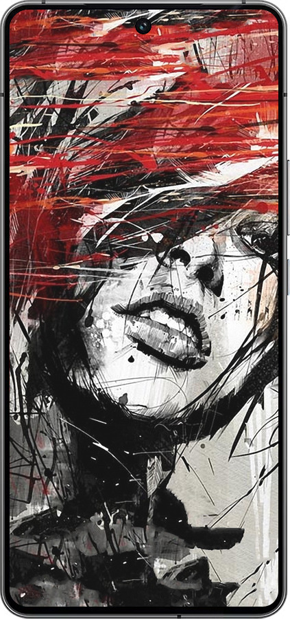 Силиконовый чехол Лицо девушки для Vivo iQOO 12 - 1162u-3433 изображение 