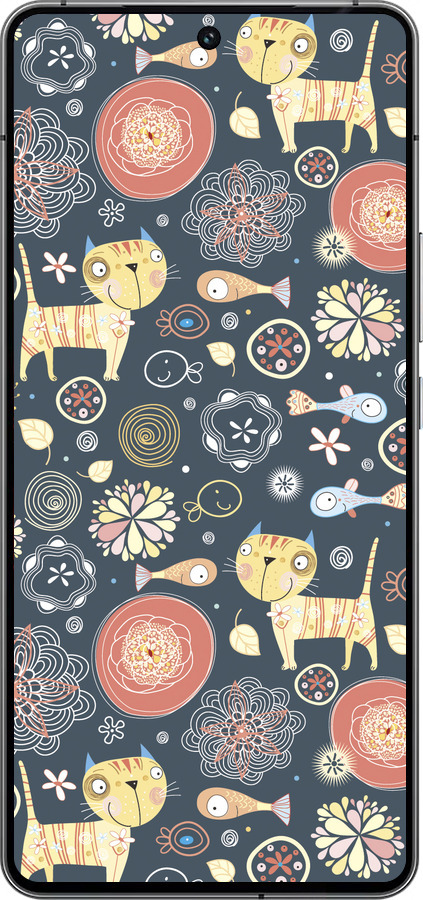 Силиконовый чехол Котята v4 для Vivo iQOO 12 - 1224u-3433 изображение 