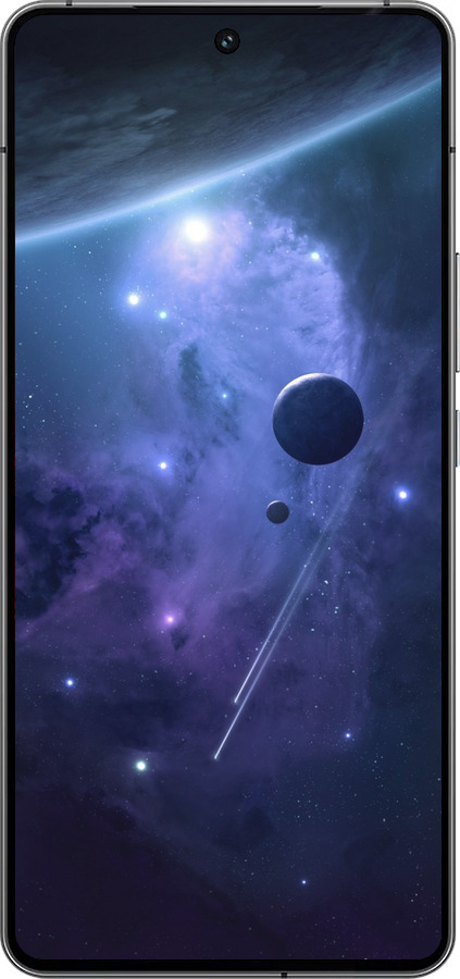 Силиконовый чехол Планеты в синем космосе для Vivo iQOO 12 - 171u-3433 изображение 