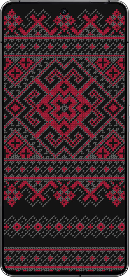 Силиконовый чехол Вышиванка 52 для Vivo iQOO 12 - 1763u-3433 изображение 