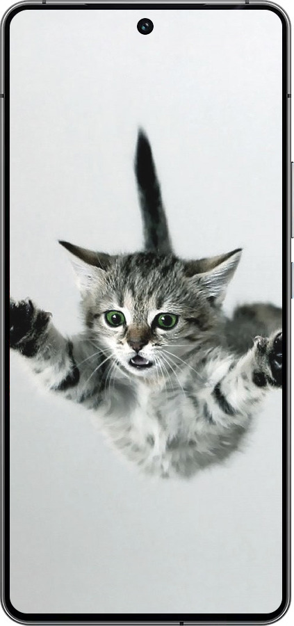 Силиконовый чехол Летящий котёнок для Vivo iQOO 12 - 2322u-3433 изображение 