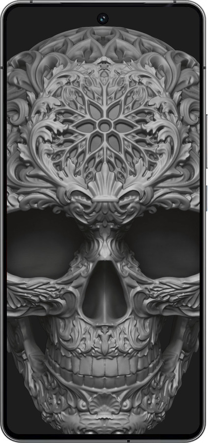 Силіконовий чехол skull-ornament для Vivo iQOO 12 - 4101u-3433 изображение 