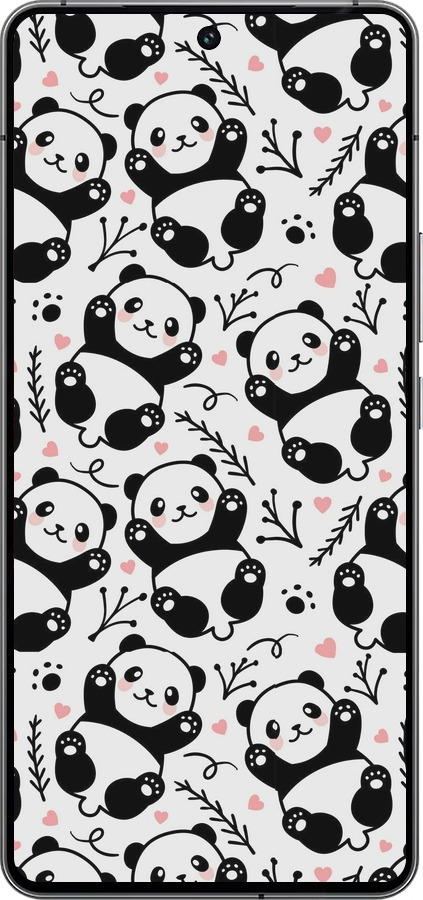 Силиконовый чехол Панды для Vivo iQOO 12 - 4318u-3433 изображение 