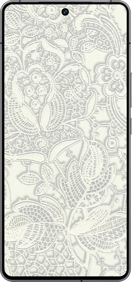 Силиконовый чехол Белое кружево для Vivo iQOO 12 - 4383u-3433 изображение 