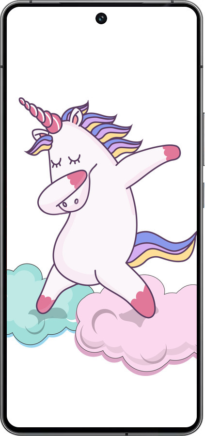 Силиконовый чехол Единорог для Vivo iQOO 12 - 4702u-3433 изображение 