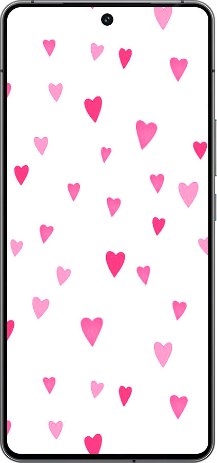 Силиконовый чехол Сердечки 2 для Vivo iQOO 12 - 4763u-3433 изображение 