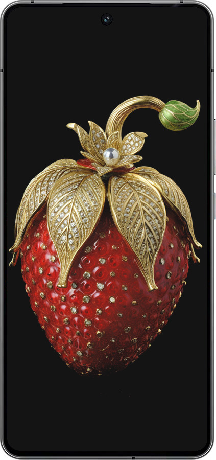 Силиконовый чехол Клубника v3 для Vivo iQOO 12 - 5638u-3433 изображение 