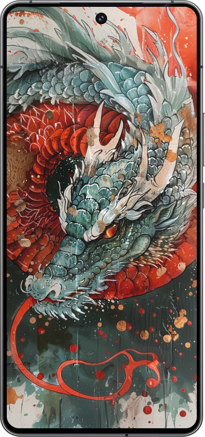 Силиконовый чехол Стихия огня для Vivo iQOO 12 - 6101u-3433 изображение 