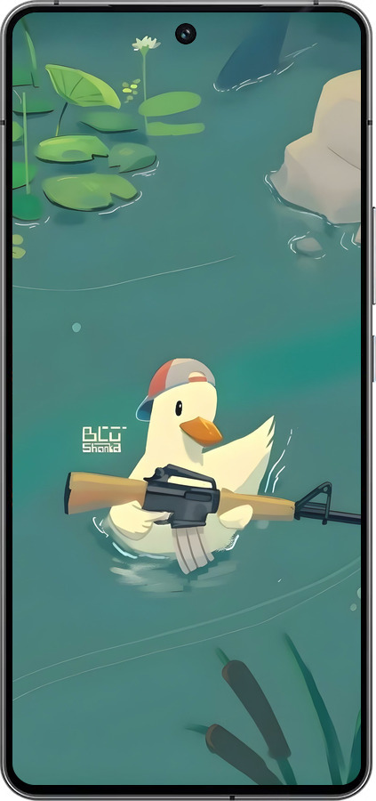 Силиконовый чехол Уточка с автоматом для Vivo iQOO 12 - 6356u-3433 изображение 