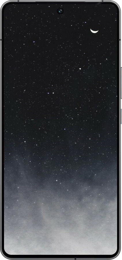 Силиконовый чехол Сині хмари, Синій місяць для Vivo iQOO 12 - 6396u-3433 изображение 