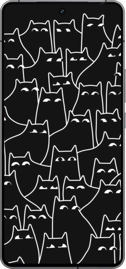 Силиконовый чехол С изображением кошек для Vivo iQOO 12 - 6470u-3433 изображение 