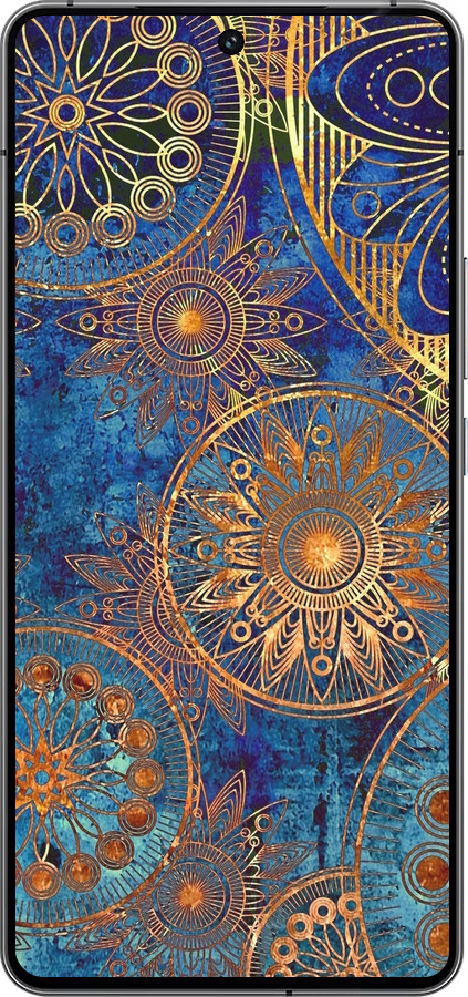 Силиконовый чехол Золотой узор для Vivo iQOO 12 - 678u-3433 изображение 