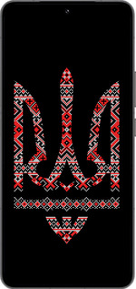 Силиконовый чехол Герб - вышиванка на черном фоне для Vivo IQOO 13 - 1196u-3913 изображение 