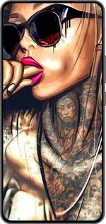 Силиконовый чехол Девушка в тату для Vivo IQOO 13 - 4001u-3913 изображение 
