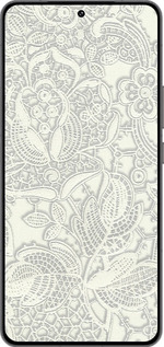 Силиконовый чехол Белое кружево для Vivo IQOO 13 - 4383u-3913 изображение 