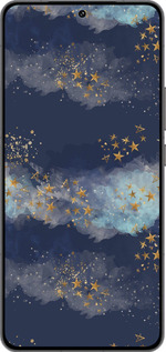 Силиконовый чехол Ночь золотые звезды для Vivo IQOO 13 - 5421u-3913 изображение 