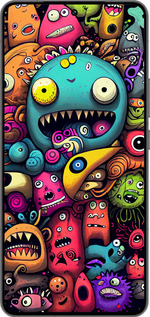 Силиконовый чехол Cмешные монстры для Vivo IQOO 13 - 5549u-3913 изображение 