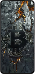 Силиконовый чехол Раскаленный биткойн для Vivo IQOO 13 - 6091u-3913 изображение 