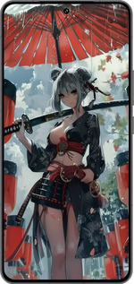 Силіконовий чехол Гейша-воїн для Vivo IQOO 13 - 6124u-3913 изображение 