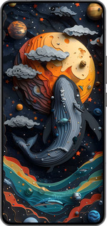 Силіконовий чехол Кит у космосі для Vivo IQOO 13 - 6328u-3913 изображение 