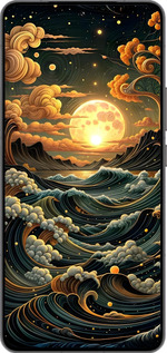 Силиконовый чехол Арт волны для Vivo IQOO 13 - 6332u-3913 изображение 