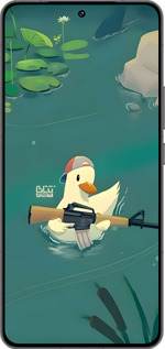 Силиконовый чехол Уточка с автоматом для Vivo IQOO 13 - 6356u-3913 изображение 