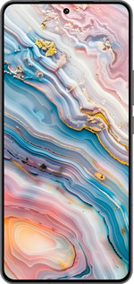 Силиконовый чехол Мрамор красивый для Vivo IQOO 13 - 6376u-3913 изображение 