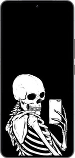 Силиконовый чехол Скелет делает Selfie для Vivo IQOO 13 - 6535u-3913 изображение 