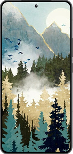 Силиконовый чехол С изображением лесного пейзажа для Vivo IQOO 13 - 6548u-3913 изображение 