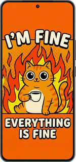 Силиконовый чехол Funny Cat для Vivo IQOO 13 - 6786u-3913 изображение 