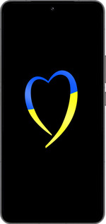 Силиконовый чехол Жёлто-голубое сердце для Vivo IQOO 13 - 885u-3913 изображение 