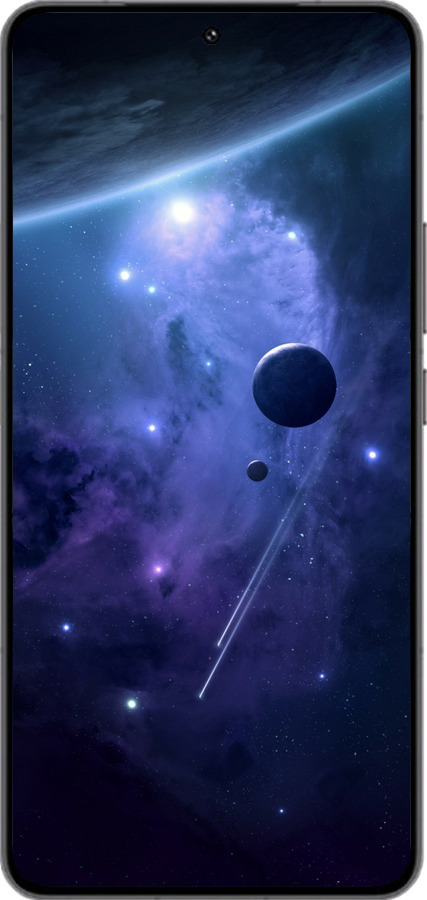 Силиконовый чехол Планеты в синем космосе для Vivo IQOO 13 - 171u-3913 изображение 