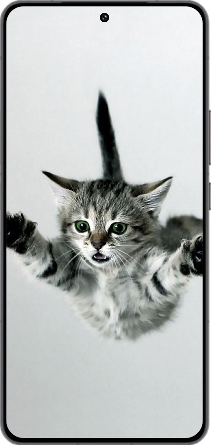 Силиконовый чехол Летящий котёнок для Vivo IQOO 13 - 2322u-3913 изображение 