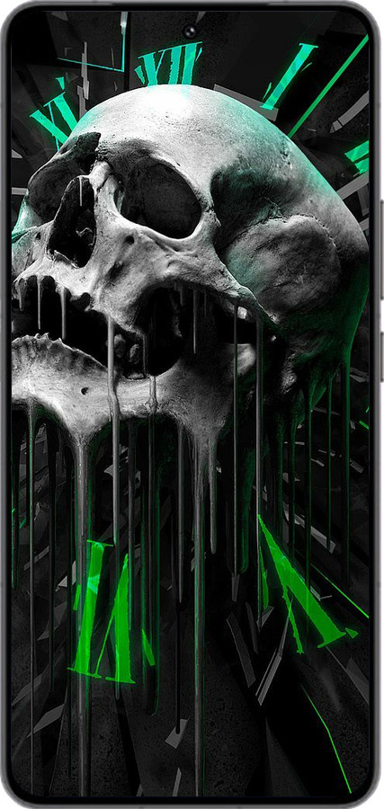 Силиконовый чехол Череп-часы для Vivo IQOO 13 - 4100u-3913 изображение 