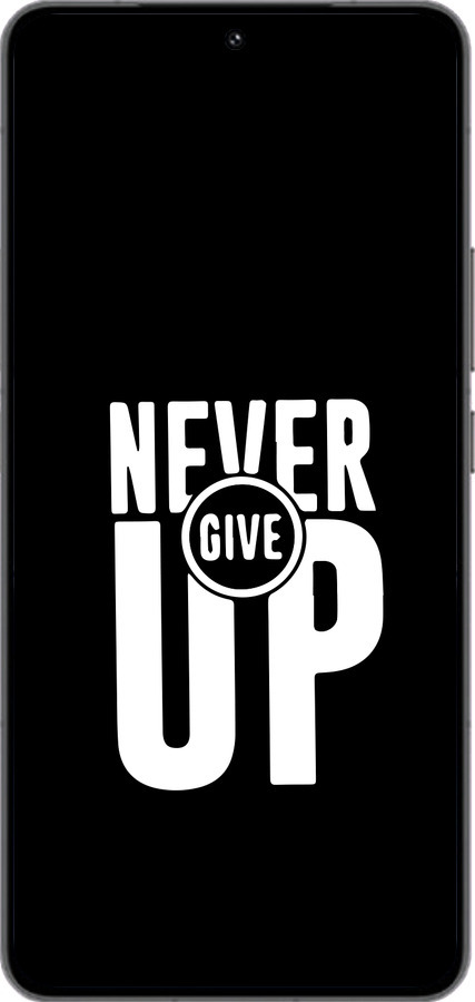 Силиконовый чехол Никогда не сдавайся для Vivo IQOO 13 - 4572u-3913 изображение 