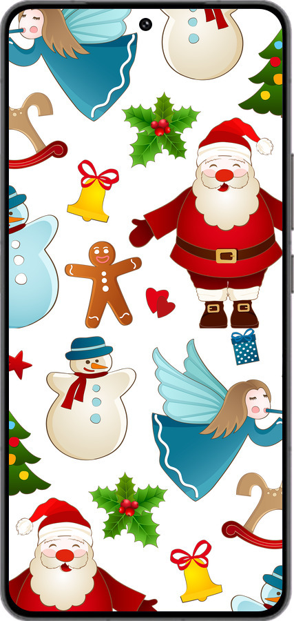 Силіконовий чехол Новорічний 1 для Vivo IQOO 13 - 4614u-3913 изображение 