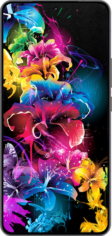 Силиконовый чехол Абстрактные цветы для Vivo IQOO 13 - 511u-3913 изображение 