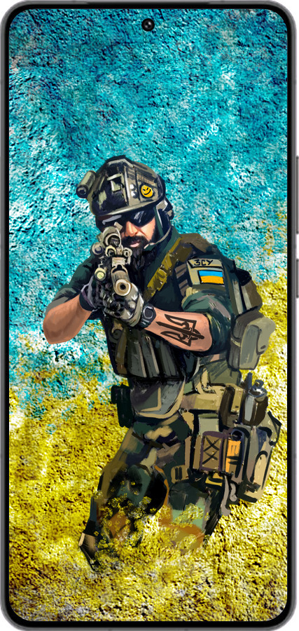 Силиконовый чехол Воин ЗСУ для Vivo IQOO 13 - 5311u-3913 изображение 