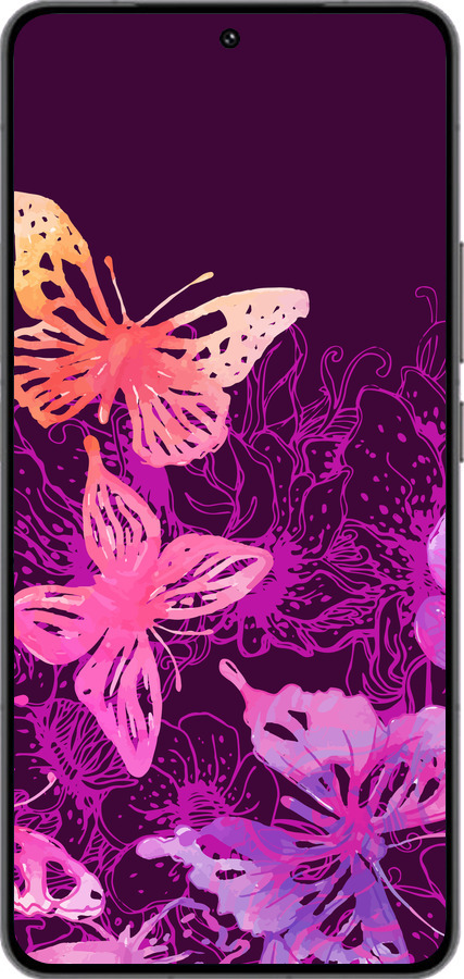 Силиконовый чехол Бабочки v2 для Vivo IQOO 13 - 5475u-3913 изображение 