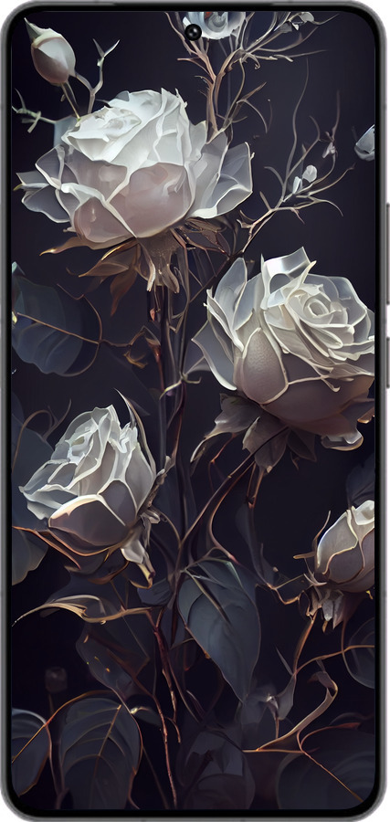 Силиконовый чехол Розы 2 для Vivo IQOO 13 - 5550u-3913 изображение 