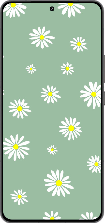 Силіконовий чехол Ромашки v4 для Vivo IQOO 13 - 5603u-3913 изображение 
