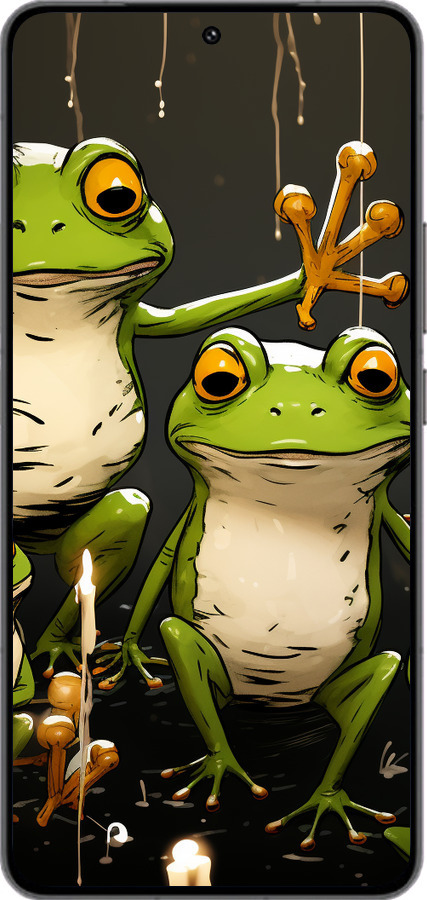 Силіконовий чехол Жабки 2 для Vivo IQOO 13 - 5657u-3913 изображение 