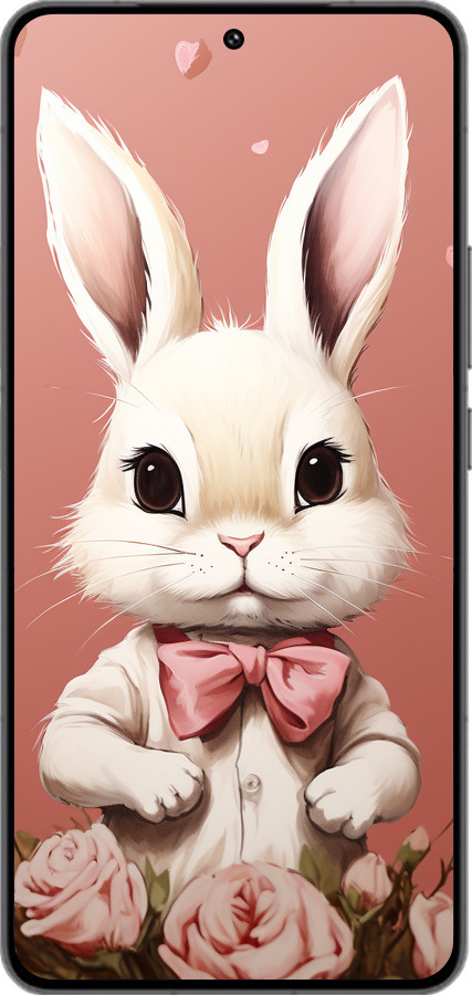 Силиконовый чехол Зайчик для Vivo IQOO 13 - 5669u-3913 изображение 