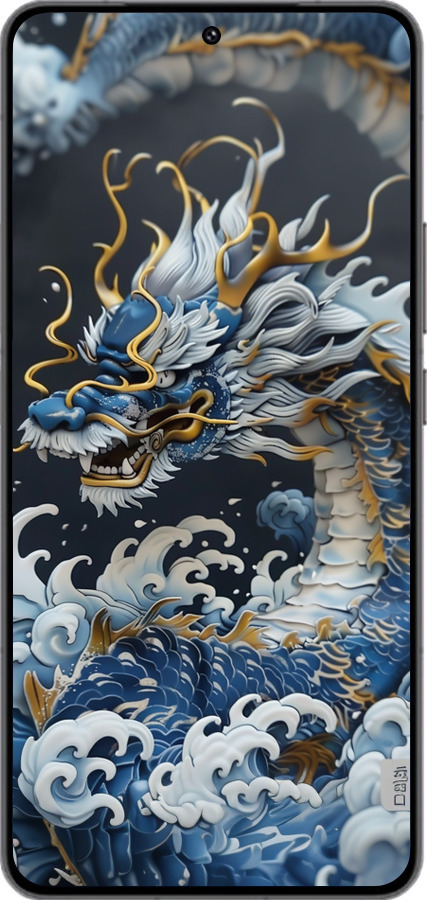 Силиконовый чехол Водяной дракон для Vivo IQOO 13 - 6113u-3913 изображение 