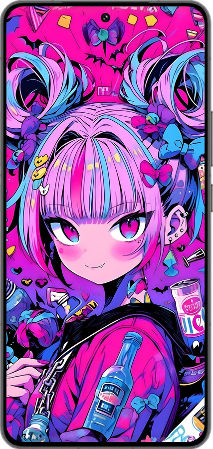 Силиконовый чехол Аниме милаха для Vivo IQOO 13 - 6314u-3913 изображение 