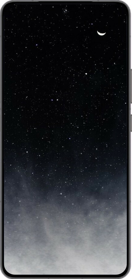 Силіконовий чехол Голубые облака, Голубая луна для Vivo IQOO 13 - 6396u-3913 изображение 