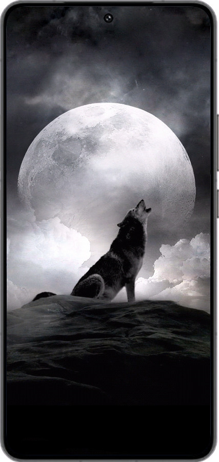 Силиконовый чехол Воющий волк для Vivo IQOO 13 - 934u-3913 изображение 