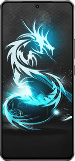 Силиконовый чехол Бело-голубой огненный дракон для Vivo IQOO Neo 10 5G - 113u-3920 изображение 